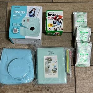 Instax light blue camera